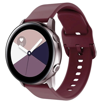KALEBOL KLB-SXKGJ-001 22mm Universal Smartwatch Strap Solid Color Silicone Wrist Band
