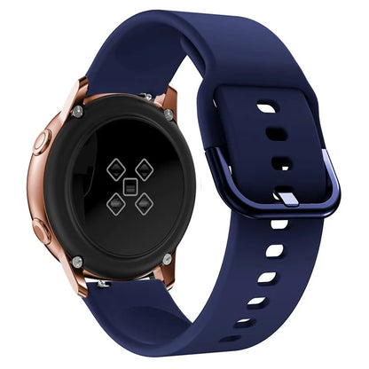 KALEBOL KLB-SXKGJ-001 22mm Universal Smartwatch Strap Solid Color Silicone Wrist Band