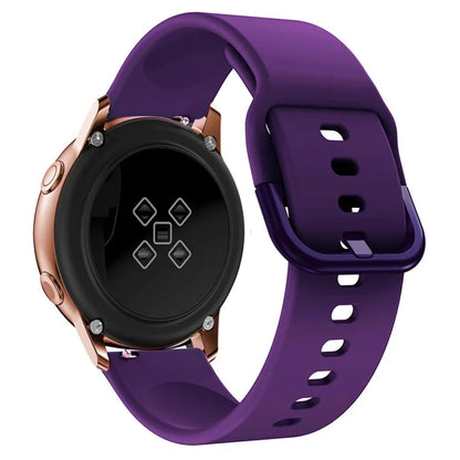 KALEBOL KLB-SXKGJ-001 22mm Universal Smartwatch Strap Solid Color Silicone Wrist Band
