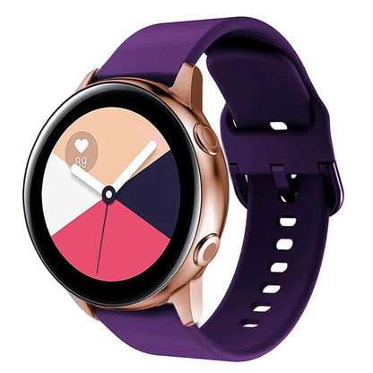 KALEBOL KLB-SXKGJ-001 22mm Universal Smartwatch Strap Solid Color Silicone Wrist Band