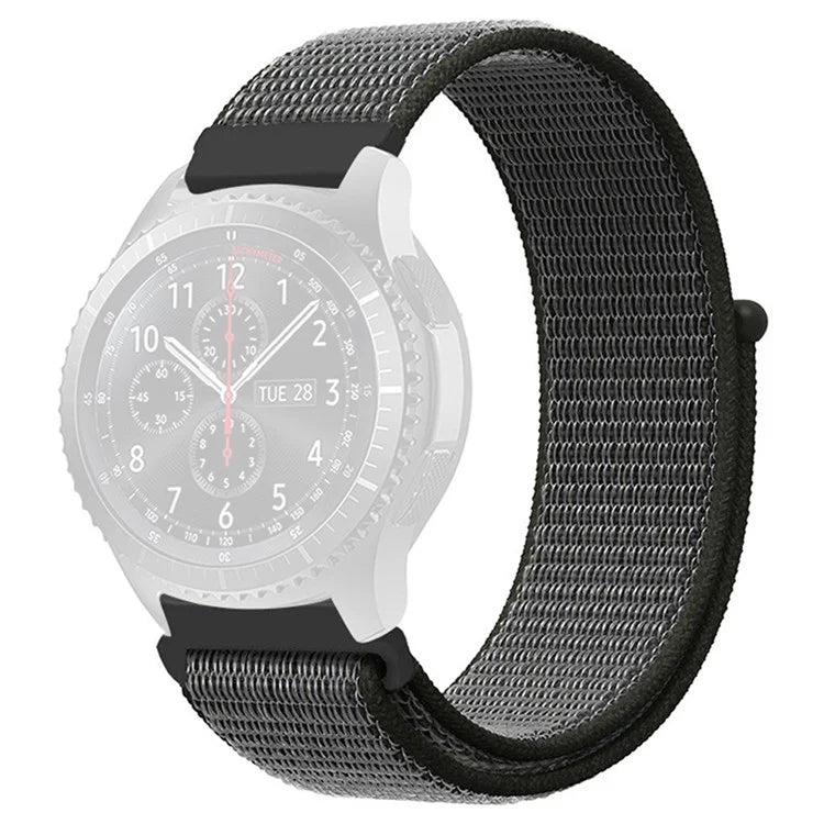 KALEBOL KLB-NLHH-001 For Samsung Galaxy Watch3 45mm / Huawei Watch GT4 46mm Watchband 22mm Nylon Wrist Strap