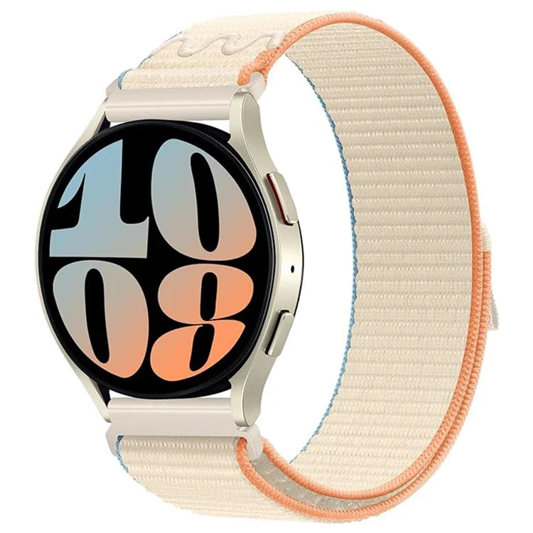 KALEBOL KLB-NLHH-002 For Samsung Galaxy Watch6 / Watch6 Classic 20mm Watch Band Nylon Loop Strap