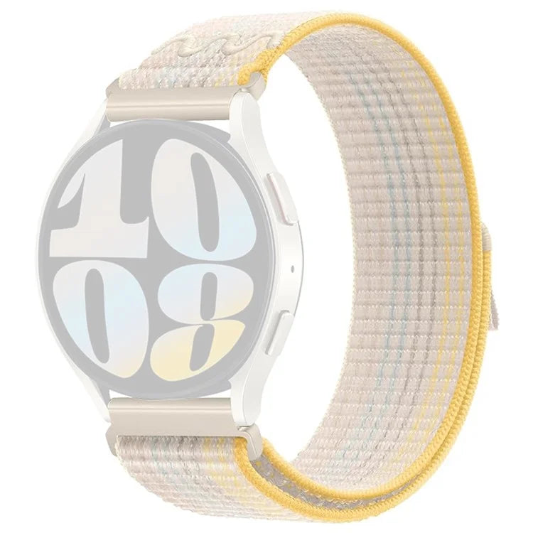 KALEBOL KLB-NLHH-002 For Samsung Galaxy Watch6 / Watch6 Classic 20mm Watch Band Nylon Loop Strap