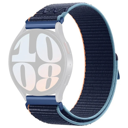 KALEBOL KLB-NLHH-002 For Samsung Galaxy Watch6 / Watch6 Classic 20mm Watch Band Nylon Loop Strap