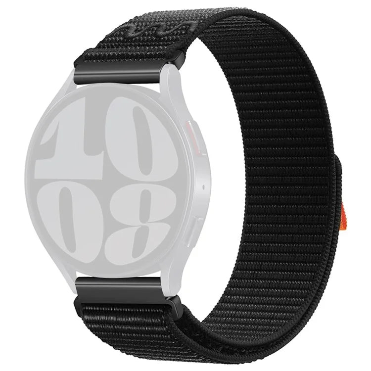 KALEBOL KLB-NLHH-002 For Samsung Galaxy Watch6 / Watch6 Classic 20mm Watch Band Nylon Loop Strap
