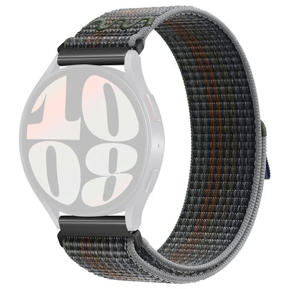 KALEBOL KLB-NLHH-002 For Samsung Galaxy Watch6 / Watch6 Classic 20mm Watch Band Nylon Loop Strap