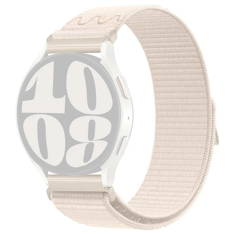 KALEBOL KLB-NLHH-002 For Samsung Galaxy Watch6 / Watch6 Classic 20mm Watch Band Nylon Loop Strap