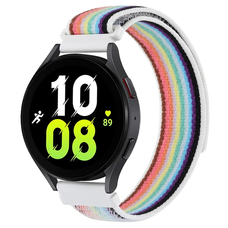 KALEBOL KLB-YJNLHH-001 For Samsung Galaxy Watch6 / Watch6 Classic Nylon Straps 20mm Watch Band Loop Fastener