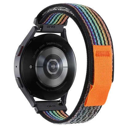 KALEBOL KLB-YJNLHH-001 For Samsung Galaxy Watch6 / Watch6 Classic Nylon Straps 20mm Watch Band Loop Fastener