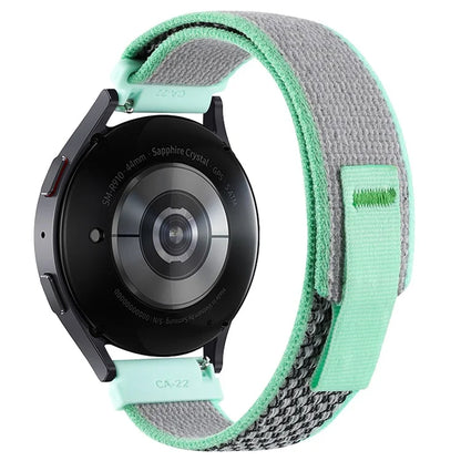 KALEBOL KLB-YJNLHH-001 For Samsung Galaxy Watch6 / Watch6 Classic Nylon Straps 20mm Watch Band Loop Fastener