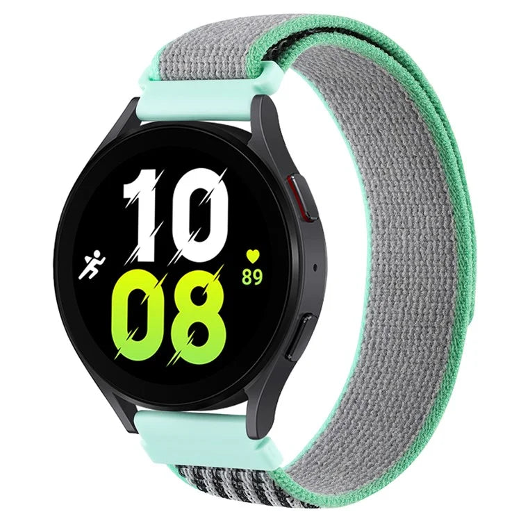 KALEBOL KLB-YJNLHH-001 For Samsung Galaxy Watch6 / Watch6 Classic Nylon Straps 20mm Watch Band Loop Fastener