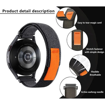 KALEBOL KLB-YJNLHH-001 for Samsung Galaxy Watch3 45mm / Huawei Watch GT4 46mm Wristband Sport Strap 22mm