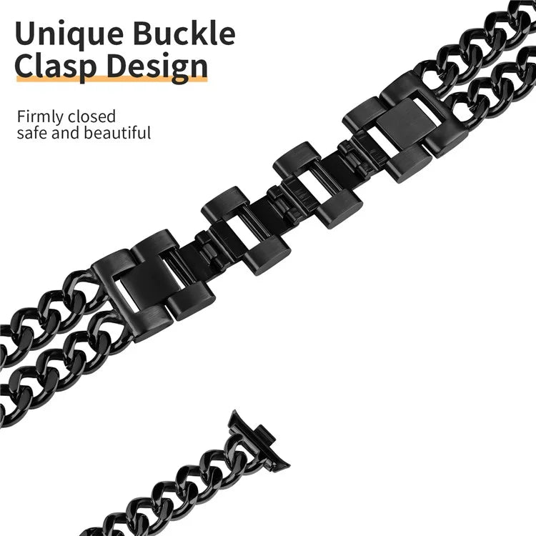 For Xiaomi Redmi Watch 4 Double-Circle Band Stainless Steel Watch Strap