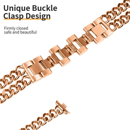 For Xiaomi Redmi Watch 4 Double-Circle Band Stainless Steel Watch Strap