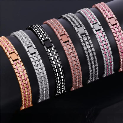 For Xiaomi Redmi Watch 4 Zinc Alloy Watch Band Rhinestones Decor Women Replacement Strap