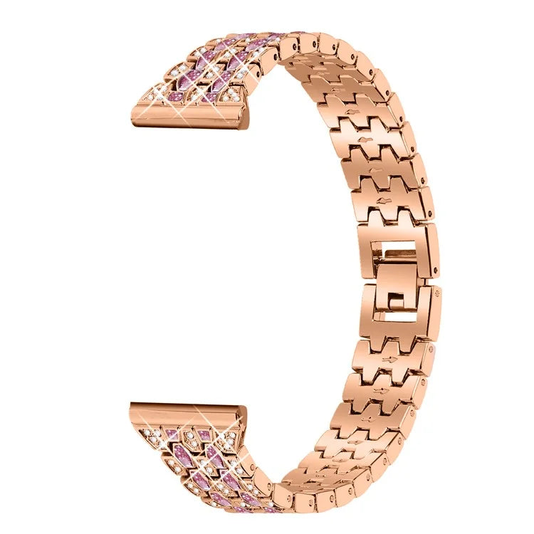 For Xiaomi Redmi Watch 4 Zinc Alloy Watch Band Rhinestones Decor Women Replacement Strap
