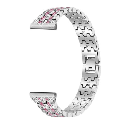 For Xiaomi Redmi Watch 4 Zinc Alloy Watch Band Rhinestones Decor Women Replacement Strap
