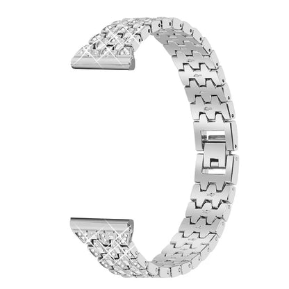For Xiaomi Redmi Watch 4 Zinc Alloy Watch Band Rhinestones Decor Women Replacement Strap