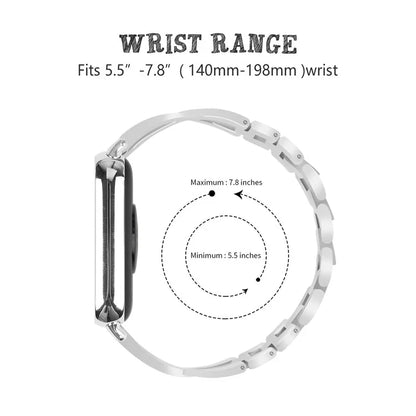 Zinc Alloy Watch Strap for Xiaomi Redmi Watch 4 Bling Rhinestone Decor Bracelet