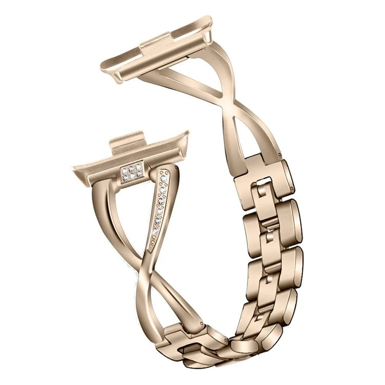 Zinc Alloy Watch Strap for Xiaomi Redmi Watch 4 Bling Rhinestone Decor Bracelet