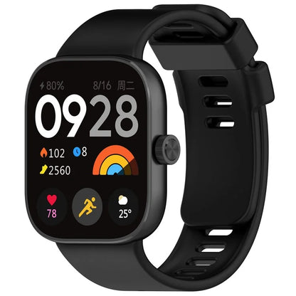 For Xiaomi Redmi Watch 4 Silicone Watch Band Adjustable Wrist Strap