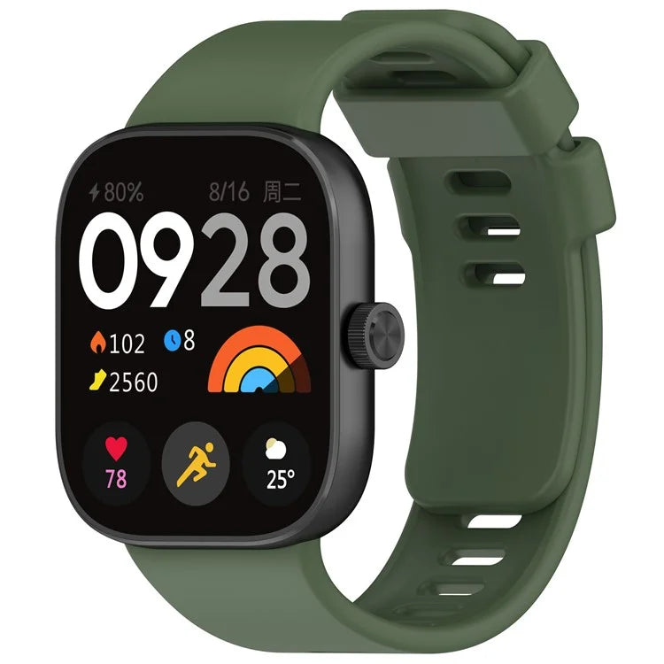 For Xiaomi Redmi Watch 4 Silicone Watch Band Adjustable Wrist Strap