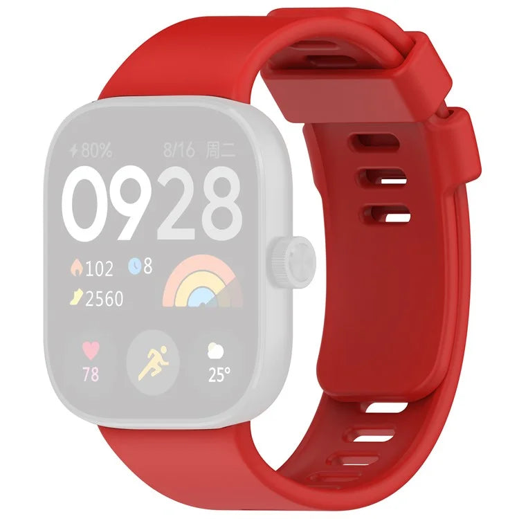 For Xiaomi Redmi Watch 4 Silicone Watch Band Adjustable Wrist Strap