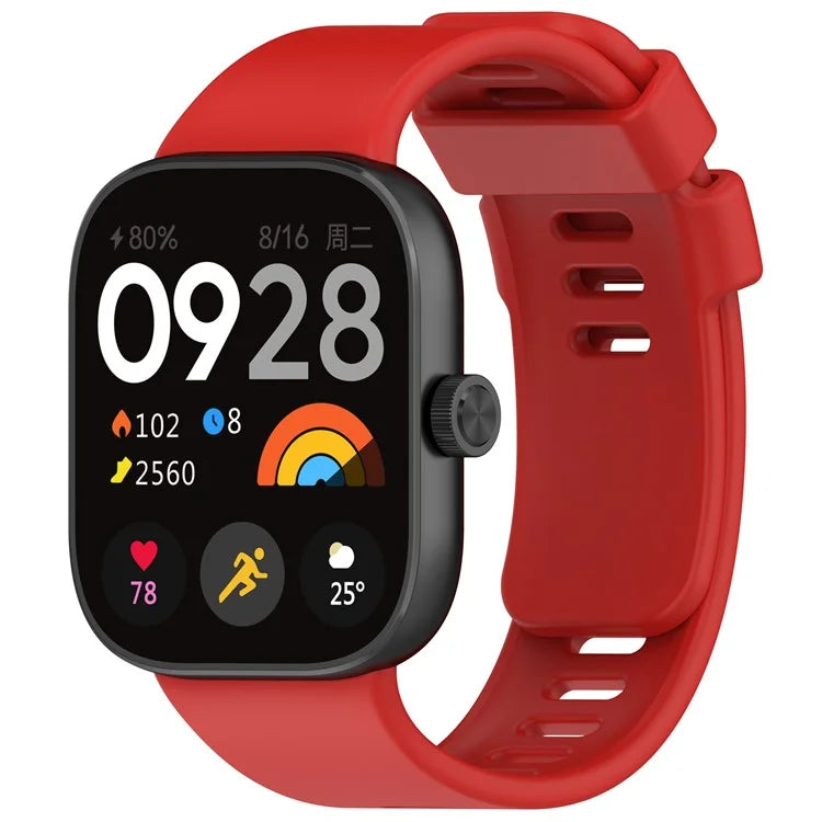 For Xiaomi Redmi Watch 4 Silicone Watch Band Adjustable Wrist Strap