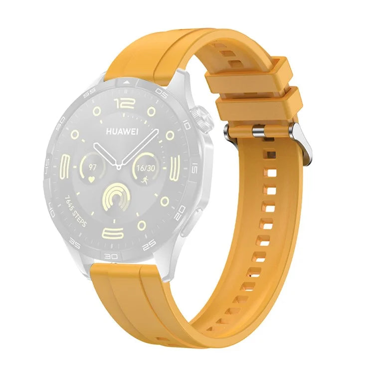 For Huawei Watch GT 4 41mm / Garmin Venu 3S 18mm Watch Strap Silicone Band Replacement