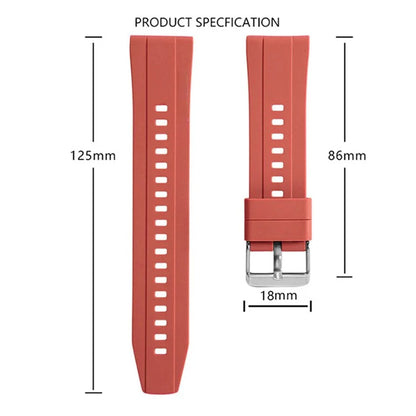 For Huawei Watch GT 4 41mm / Garmin Venu 3S 18mm Watch Strap Silicone Band Replacement