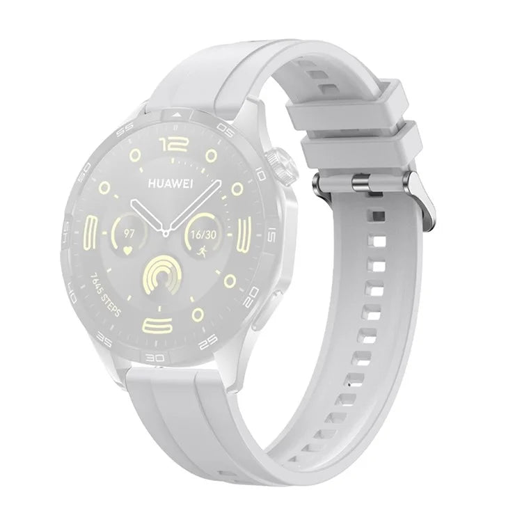 For Huawei Watch GT 4 41mm / Garmin Venu 3S 18mm Watch Strap Silicone Band Replacement