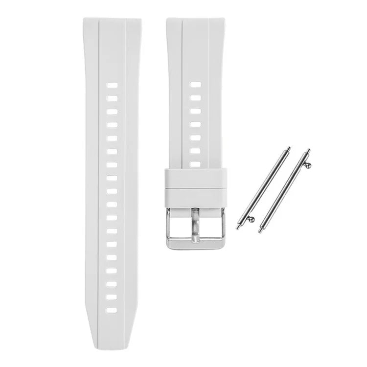 For Huawei Watch GT 4 41mm / Garmin Venu 3S 18mm Watch Strap Silicone Band Replacement