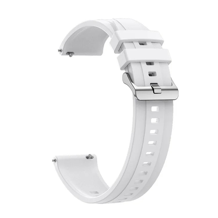 For Huawei Watch GT 4 41mm / Garmin Venu 3S 18mm Watch Strap Silicone Band Replacement