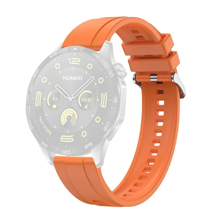 For Huawei Watch GT 4 41mm / Garmin Venu 3S 18mm Watch Strap Silicone Band Replacement