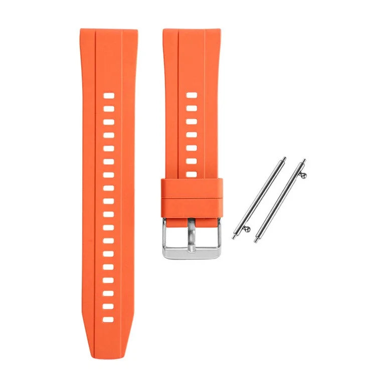 For Huawei Watch GT 4 41mm / Garmin Venu 3S 18mm Watch Strap Silicone Band Replacement