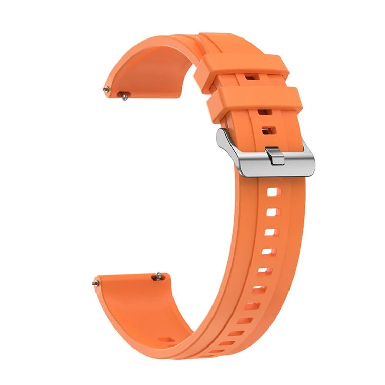 For Huawei Watch GT 4 41mm / Garmin Venu 3S 18mm Watch Strap Silicone Band Replacement