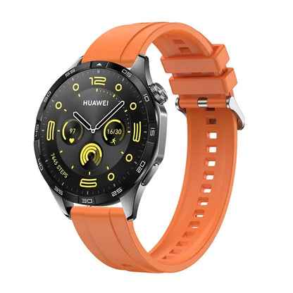 For Huawei Watch GT 4 41mm / Garmin Venu 3S 18mm Watch Strap Silicone Band Replacement