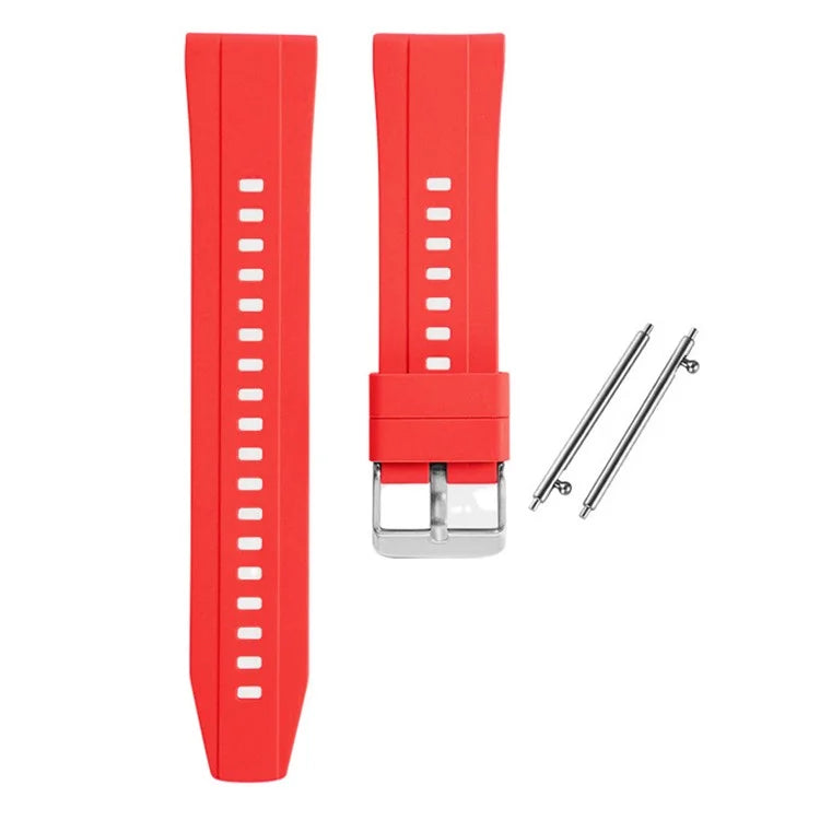 For Huawei Watch GT 4 41mm / Garmin Venu 3S 18mm Watch Strap Silicone Band Replacement