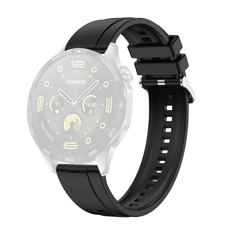 For Huawei Watch GT 4 41mm / Garmin Venu 3S 18mm Watch Strap Silicone Band Replacement
