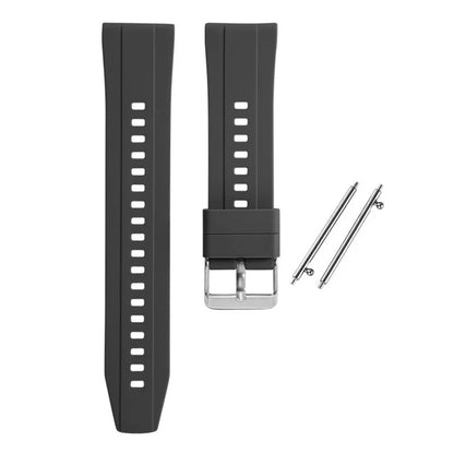 For Huawei Watch GT 4 41mm / Garmin Venu 3S 18mm Watch Strap Silicone Band Replacement
