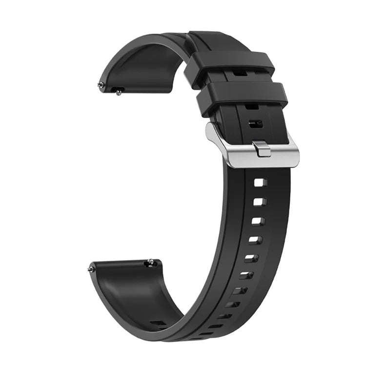 For Huawei Watch GT 4 41mm / Garmin Venu 3S 18mm Watch Strap Silicone Band Replacement
