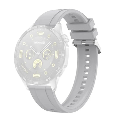 For Huawei Watch GT 4 41mm / Garmin Venu 3S 18mm Watch Strap Silicone Band Replacement