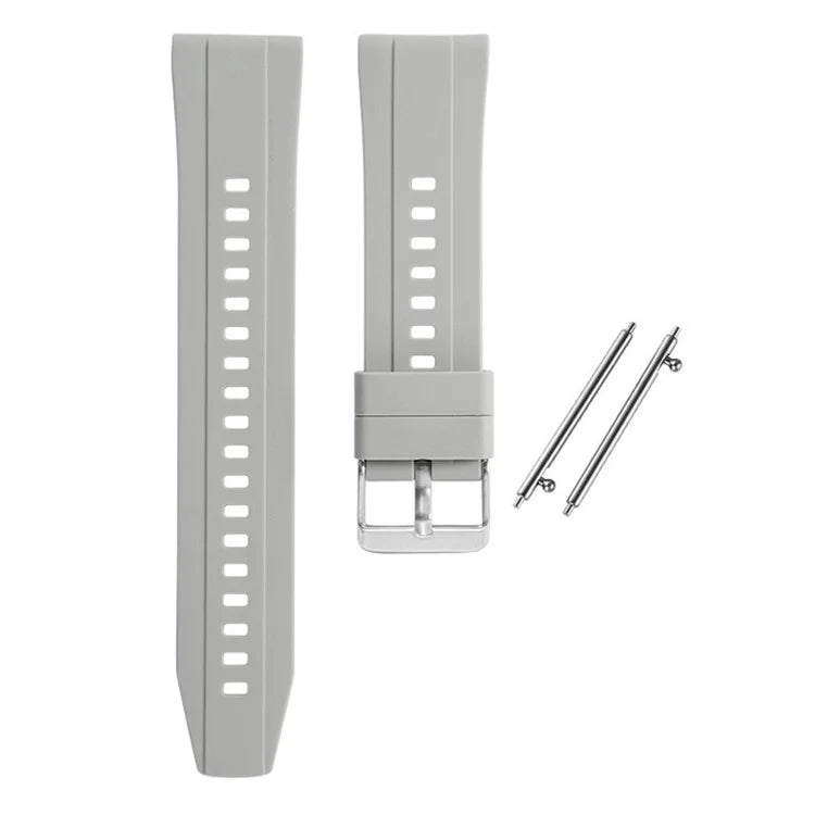 For Huawei Watch GT 4 41mm / Garmin Venu 3S 18mm Watch Strap Silicone Band Replacement