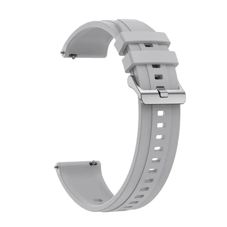 For Huawei Watch GT 4 41mm / Garmin Venu 3S 18mm Watch Strap Silicone Band Replacement
