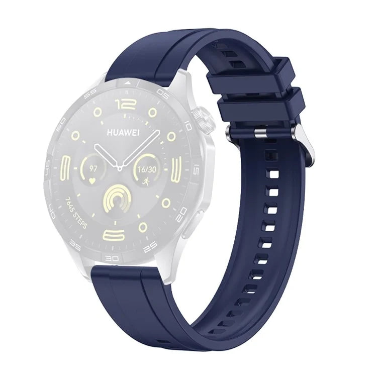 For Huawei Watch GT 4 41mm / Garmin Venu 3S 18mm Watch Strap Silicone Band Replacement