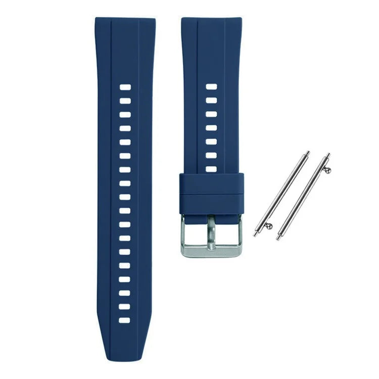 For Huawei Watch GT 4 41mm / Garmin Venu 3S 18mm Watch Strap Silicone Band Replacement