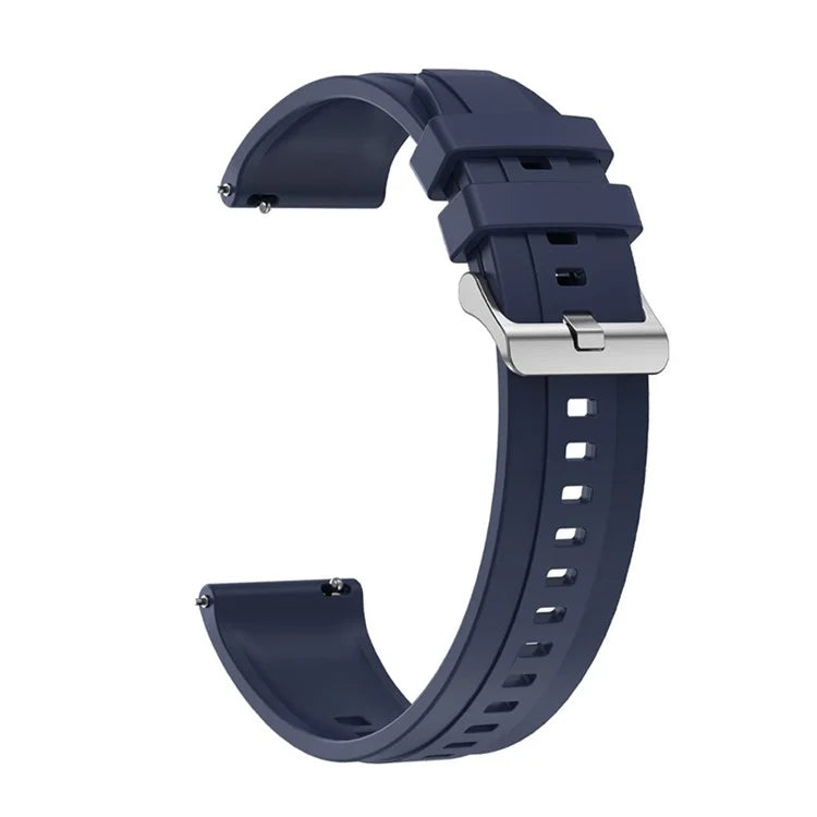 For Huawei Watch GT 4 41mm / Garmin Venu 3S 18mm Watch Strap Silicone Band Replacement