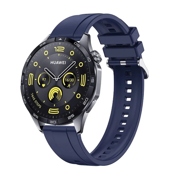 For Huawei Watch GT 4 41mm / Garmin Venu 3S 18mm Watch Strap Silicone Band Replacement