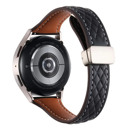 For Samsung Galaxy Watch3 45mm / Huawei Watch GT 4 46mm Watch Band 22mm Genuine Cow Leather Strap