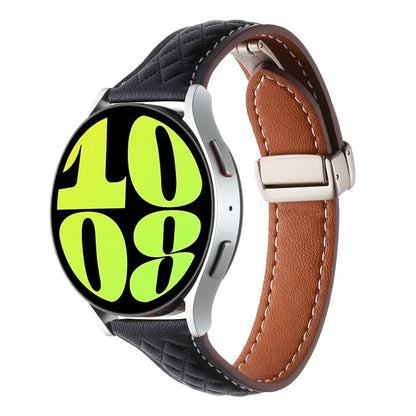 For Samsung Galaxy Watch3 45mm / Huawei Watch GT 4 46mm Watch Band 22mm Genuine Cow Leather Strap